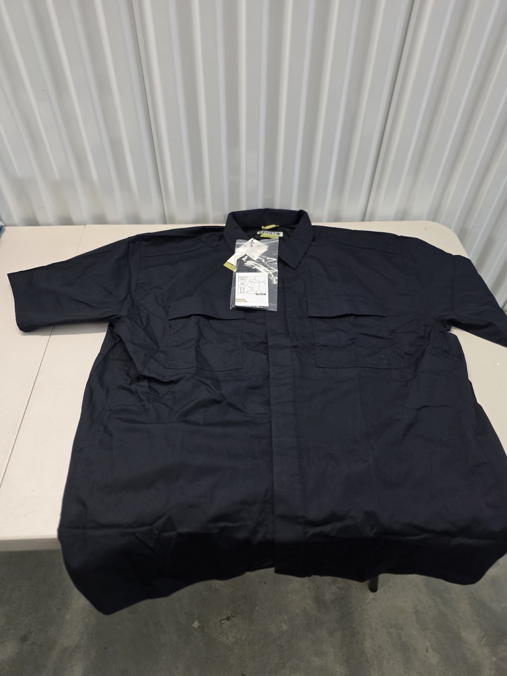 First Tactical Men's BDU Short Sleeve Shirt 112005 Midnight Navy 3XL/REG